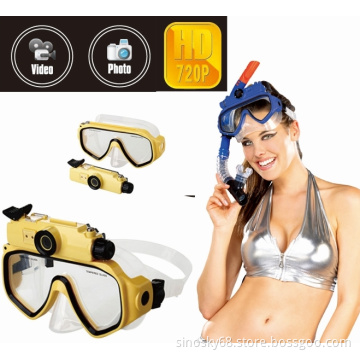 Diving Mask Camera Scuba Underwater Swimming HD Video Record